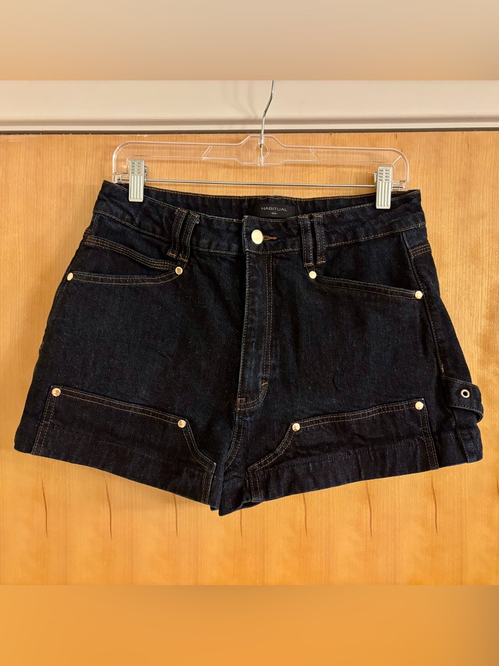 Habitual Carrie Utility Denim Shorts, Size 8